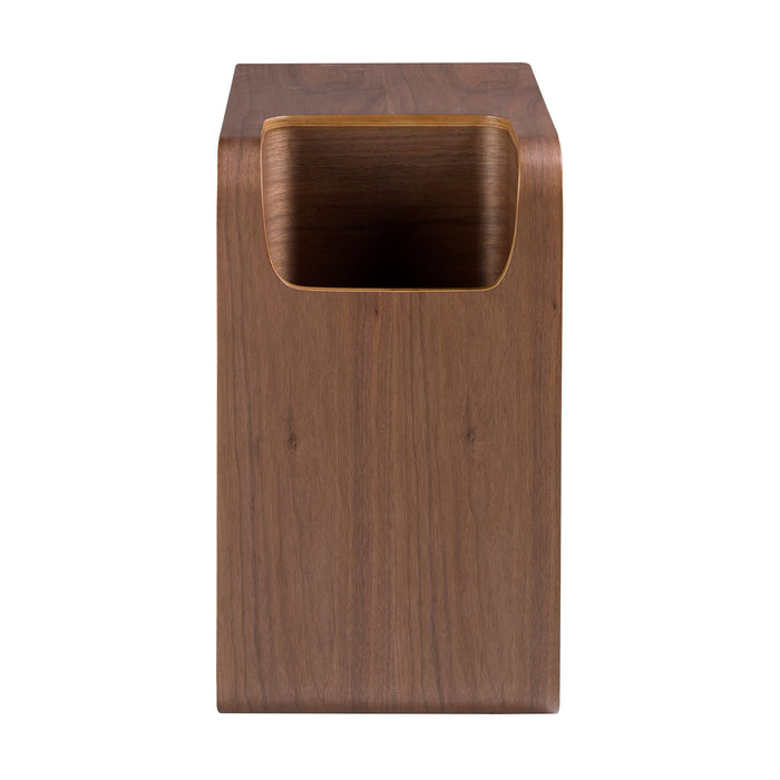 Tavolo angolare rettangolare in noce