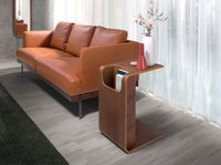 Tavolo angolare rettangolare in noce