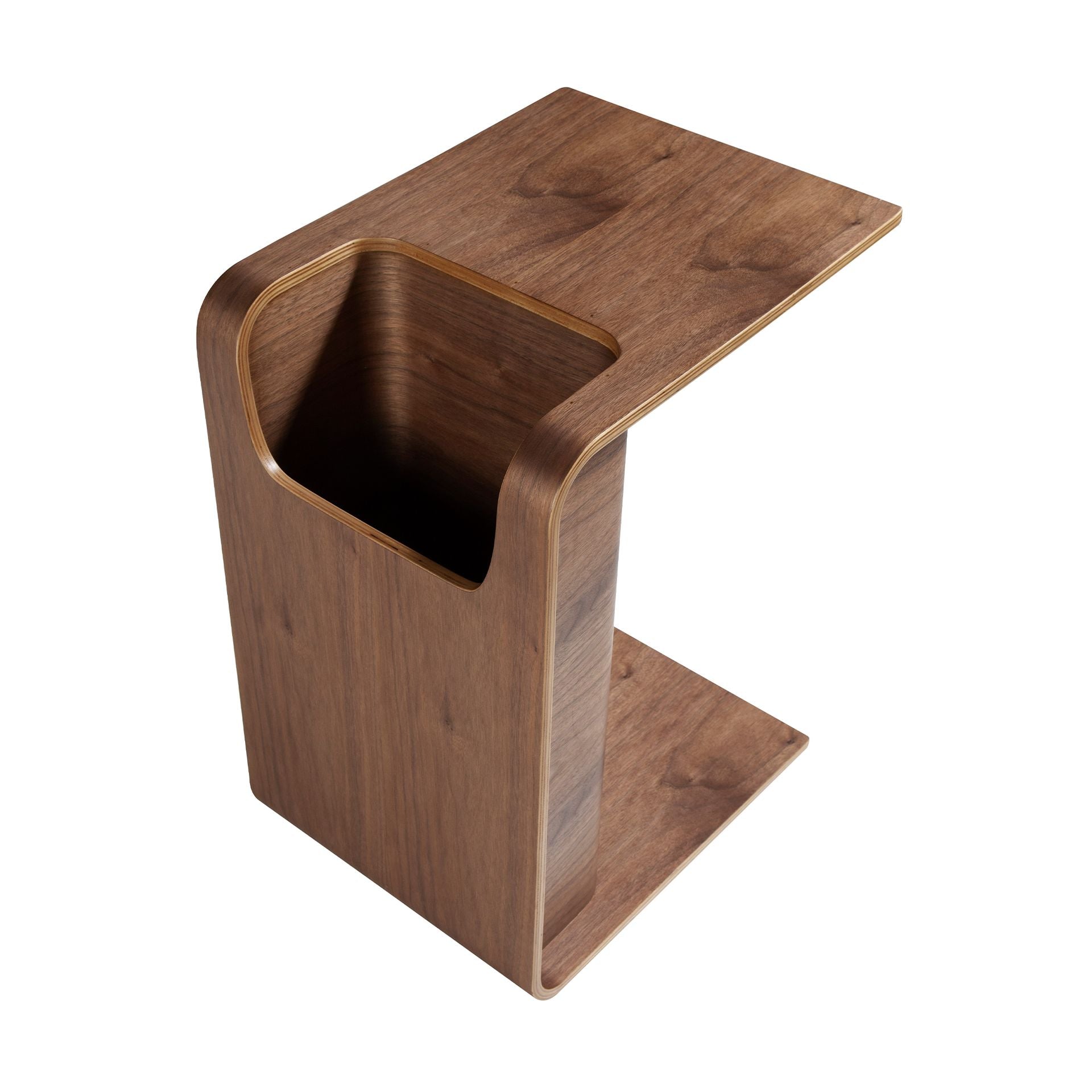 Tavolo angolare rettangolare in noce