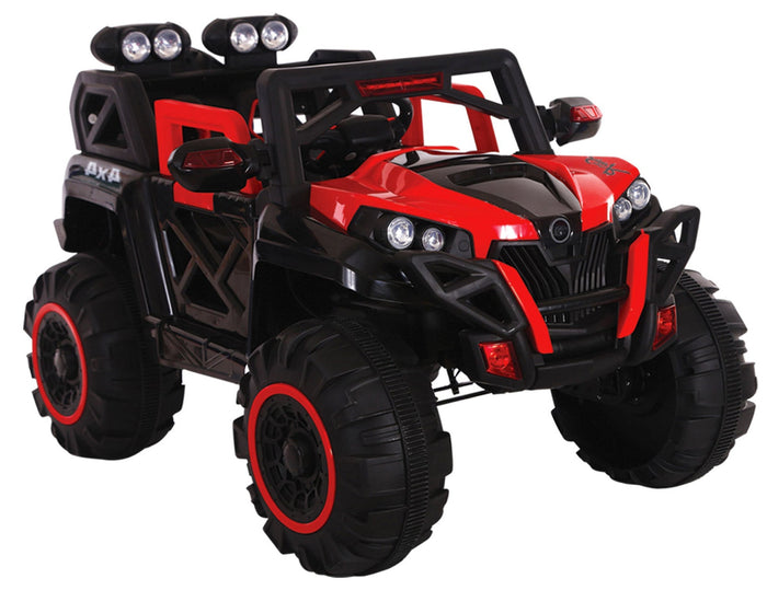 Macchina Elettrica per Bambini 12V Kidfun Fuoristrada 4x4 Rossa