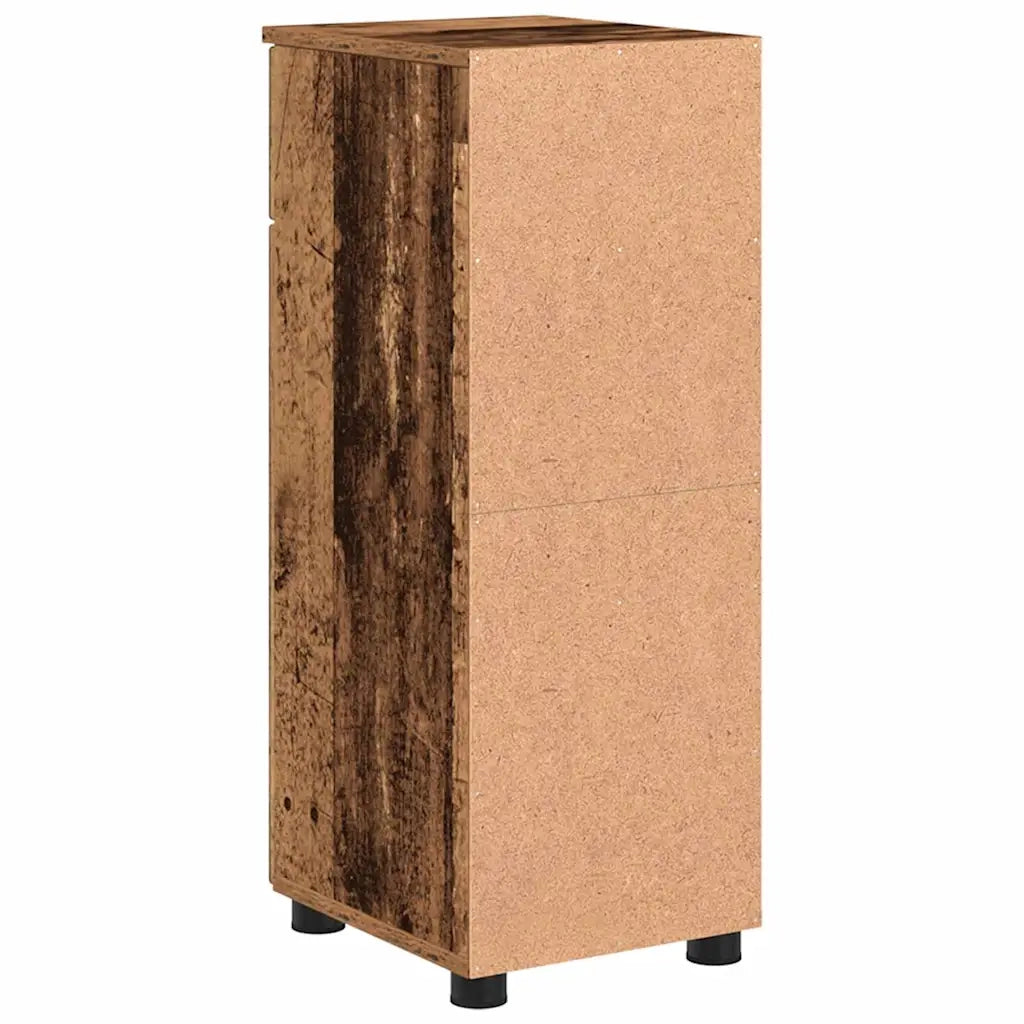 Mobile da Bagno con cassetto Legno vecchio 30 x 35 x 80 cm