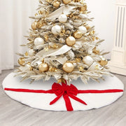 Albero di Natale in Plush da 120 cm con sciarpa, decorazione di Natale e accessorio decorativo (stile 1)