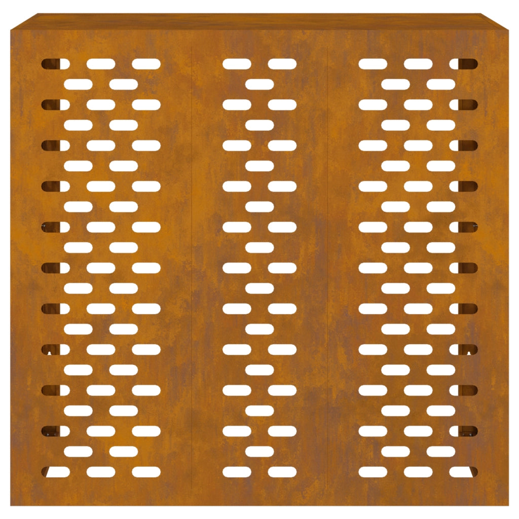Copertura per Condizionatore d'Aria 110x50x105 cm Acciaio Invecchiato
