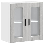 Pensile da cucina di design a parete 60 x 31 x 60 cm di facile manutenzione realizzato in legno Sonoma grigio 02_0050428