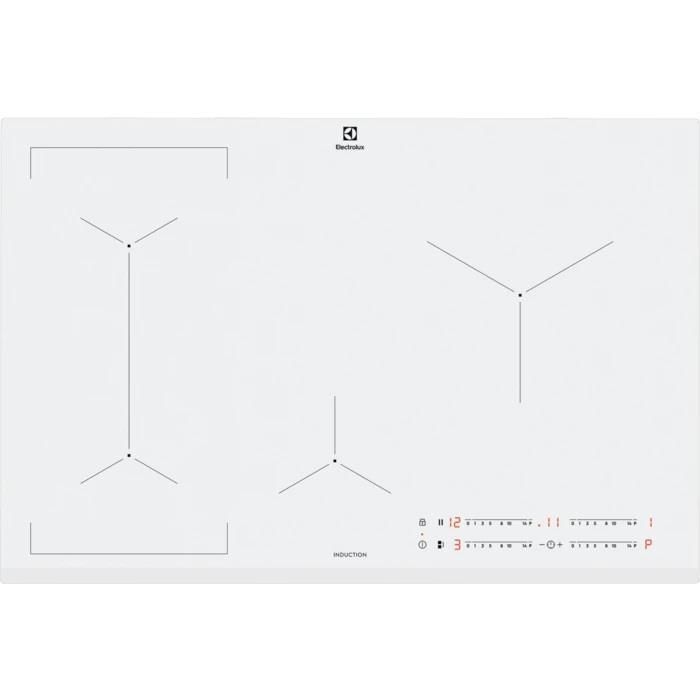 Electrolux EIL83443BW Bianco Da incasso 78 cm Piano cottura a induzione 4 Fornello(i)