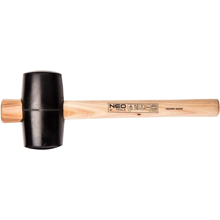 Topex 25-054 mazzuola in gomma 9 90 mm, 1200 g, manico in noce