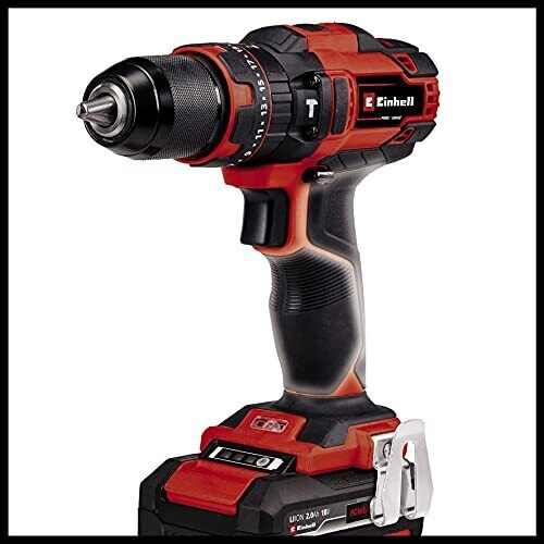 Einhell TE-CD 18/40 24000 Giri/min Senza chiave 1,46 kg Nero, Rosso
