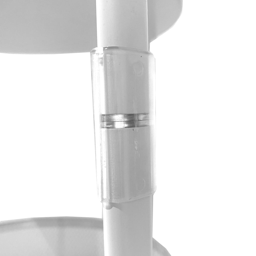 Carrello verdure pieghevole in metallo – 3 ripiani con ruote bloccabili – Organizzazione cucina compatta – Nyana Home