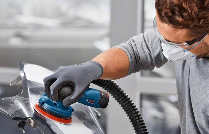 Bosch GEX 12V-125 Professional Levigatrice a disco 10000 Giri/min 20000 OPM Nero, Blu, Rosso