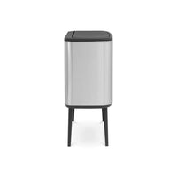 Brabantia 316081 bidone per la spazzatura 33 L Rettangolare Acciaio inossidabile Nero, Acciaio inossidabile