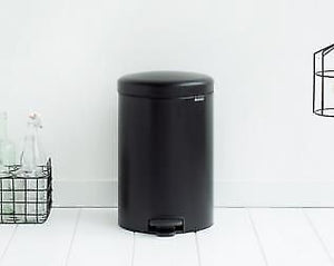 Brabantia 114106 bidone per la spazzatura 20 L Rotondo Nero