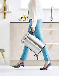 Brabantia 112041 bidone per la spazzatura 12 L Rotondo Acciaio inossidabile