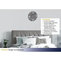 TFA-Dostmann 60.3536.15 wall/table clock Parete Rotondo Grigio, Bianco