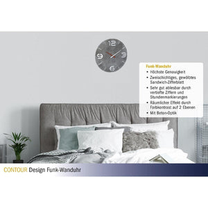 TFA-Dostmann 60.3536.15 wall/table clock Parete Rotondo Grigio, Bianco