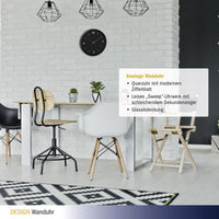 TFA-Dostmann 60.3056.01 orologio da parete e da tavolo Orologio al quarzo Rotondo Nero