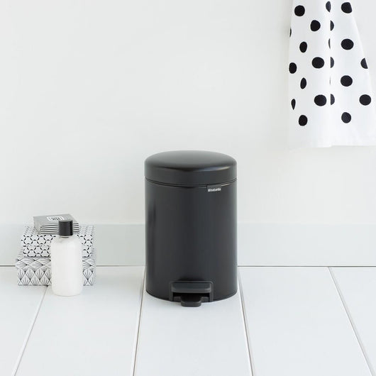 Brabantia Pedal Bin newIcon Rotondo Nero