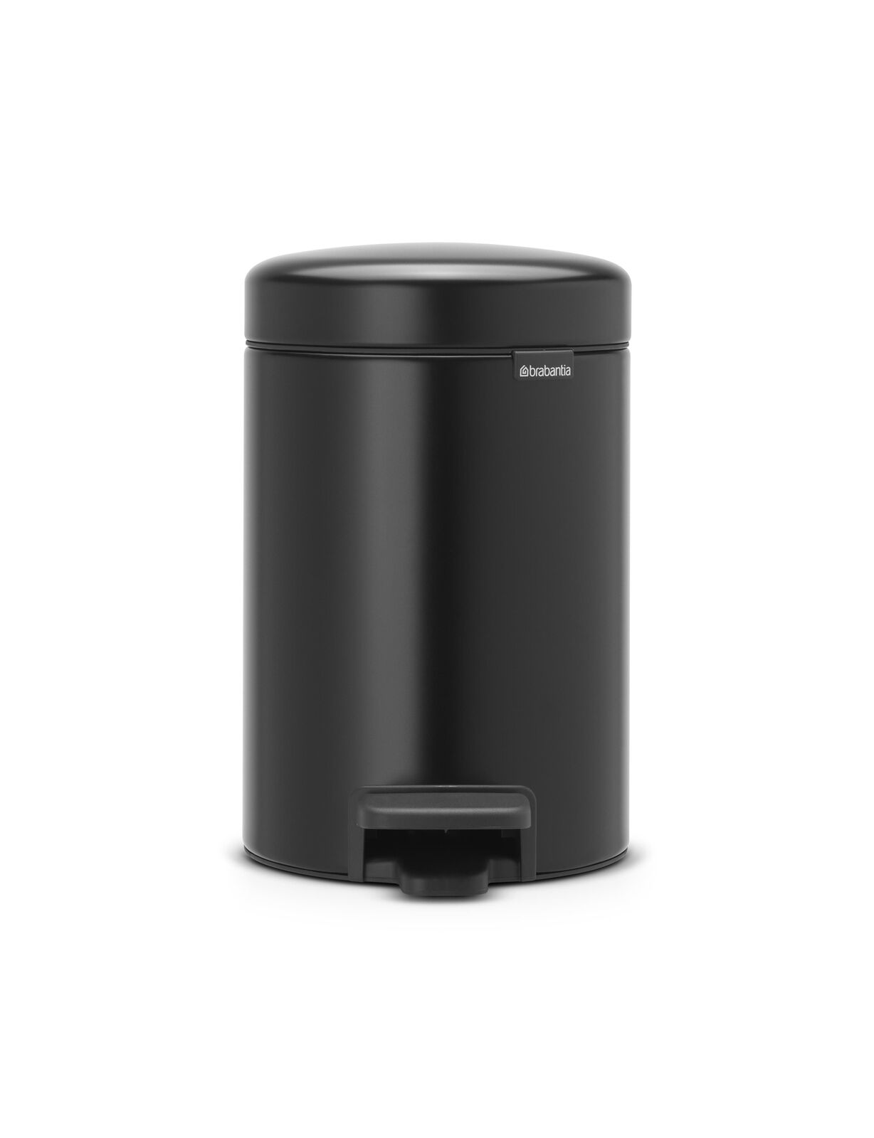 Brabantia Pedal Bin newIcon Rotondo Nero