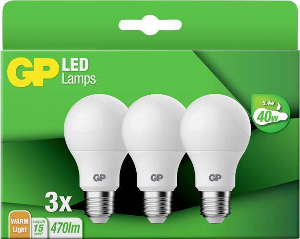 GP Batteries 087670 Lampadina Led Classic E27 1.8W 3 Pezzi