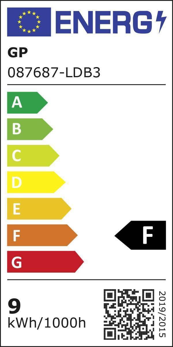 GP Batteries 087687 Lampadina Led Classic E27 8.6W 3 Pezzi