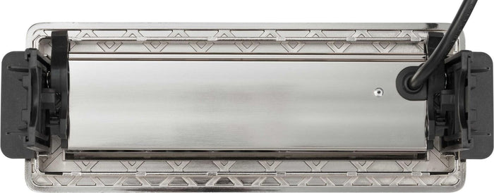 Brennenstuhl 1396200113 prolunghe e multiple 2 m 3 presa(e) AC Interno Nero, Acciaio inossidabile