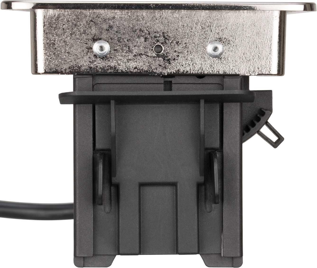 Brennenstuhl 1396200113 prolunghe e multiple 2 m 3 presa(e) AC Interno Nero, Acciaio inossidabile