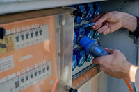 Brennenstuhl 1167650605 prolunghe e multiple 5 m 2 presa(e) AC Esterno Arancione