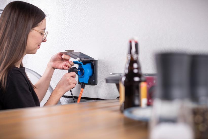 Brennenstuhl 1132920525 cavo di alimentazione Arancione 1,5 m