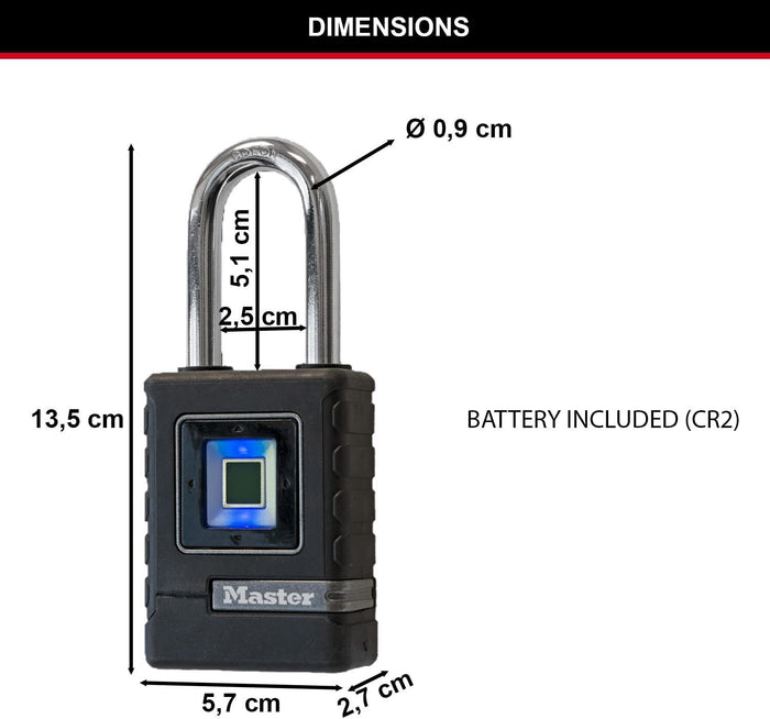 MASTER LOCK 4901EURDLH Lucchetto intelligente