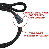 MASTER LOCK 49EURD cavo di sicurezza Nero 3 m