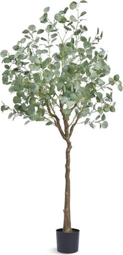 Pianta artificiale di eucalipto - 80x80x181cm pianta in PE - pianta in plastica in vaso fiori artificiali