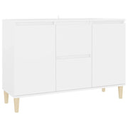 Buffet credenza cassettiera armadio mobile contenitore organizer per cucina soggiorno salotto 101 x 35 x 70 cm legno ingegnerizzato bianco 02_0030172
