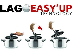 Lagostina 8900524637 Preziosa, Pentola a pressione Ø cm 22 - L 5