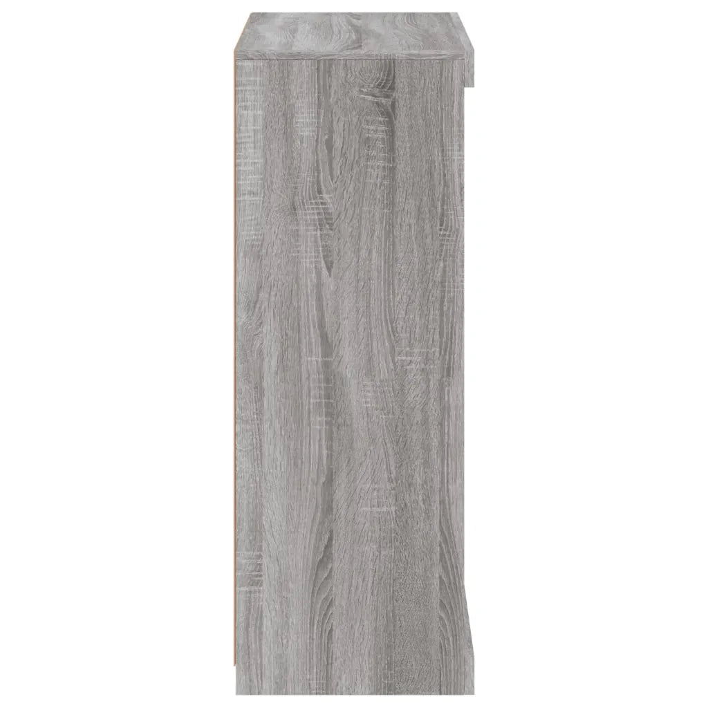 Credenza con Luci LED Grigio Sonoma 60,5x37x100 cm 836712