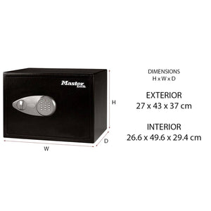 Master Lock 333L X125ML Cassaforte a Mobile-Muro Combinazione Digitale Grande