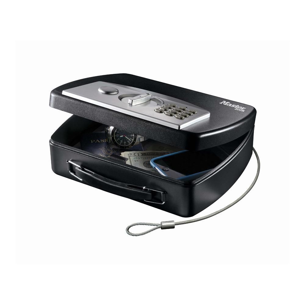 MASTER LOCK P008EML Cassetta di sicurezza portatile 2,17 L Acciaio Nero