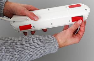 Brennenstuhl 1153590420 prolunghe e multiple 2 m 4 presa(e) AC Interno Argento, Bianco