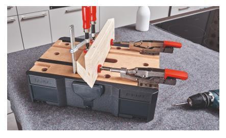 BESSEY STC-S-MFT morsa Morsetto a ginocchiera Nero, Rosso, Argento, Legno