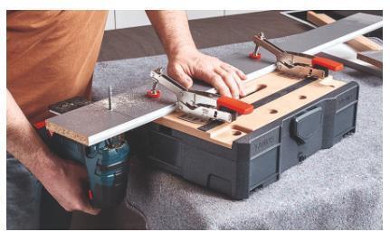 BESSEY STC-S-MFT morsa Morsetto a ginocchiera Nero, Rosso, Argento, Legno