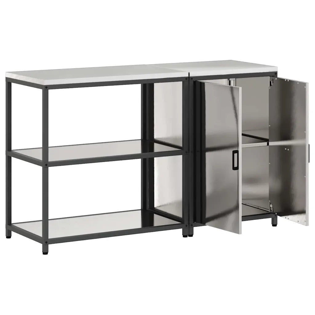 Set di Stoccaggio per Cucina 2 pcs Argento Acciaio inossidabile 3392663