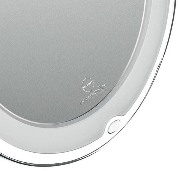 Macom Sensation 229 specchietto per trucco Ventosa Rotondo Cromo