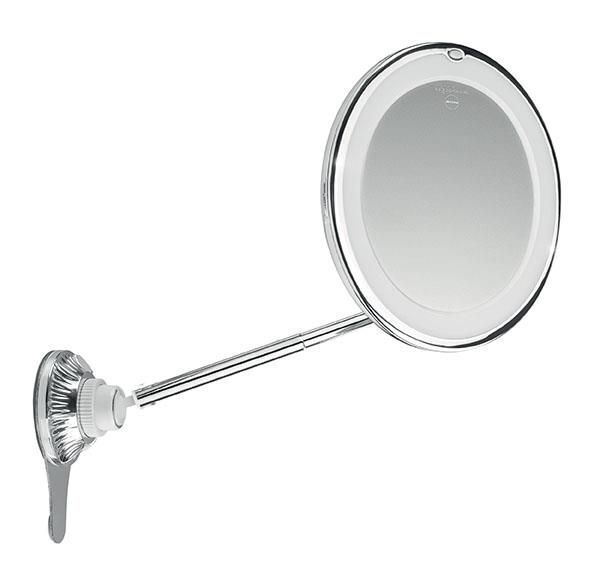 Macom Sensation 229 specchietto per trucco Ventosa Rotondo Cromo