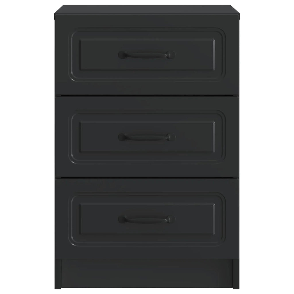 Armadio da Notte Nero 43 x 41 x 63,5 cm Legno ingegnerizzato 895706