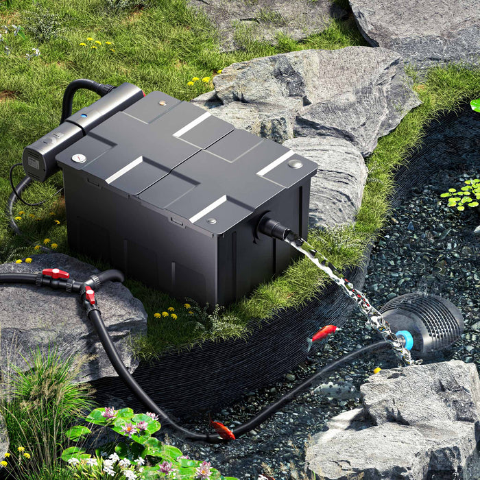 set per laghetti filtro 60000l Chiarificatore 36W Pompa NEO8000 70W