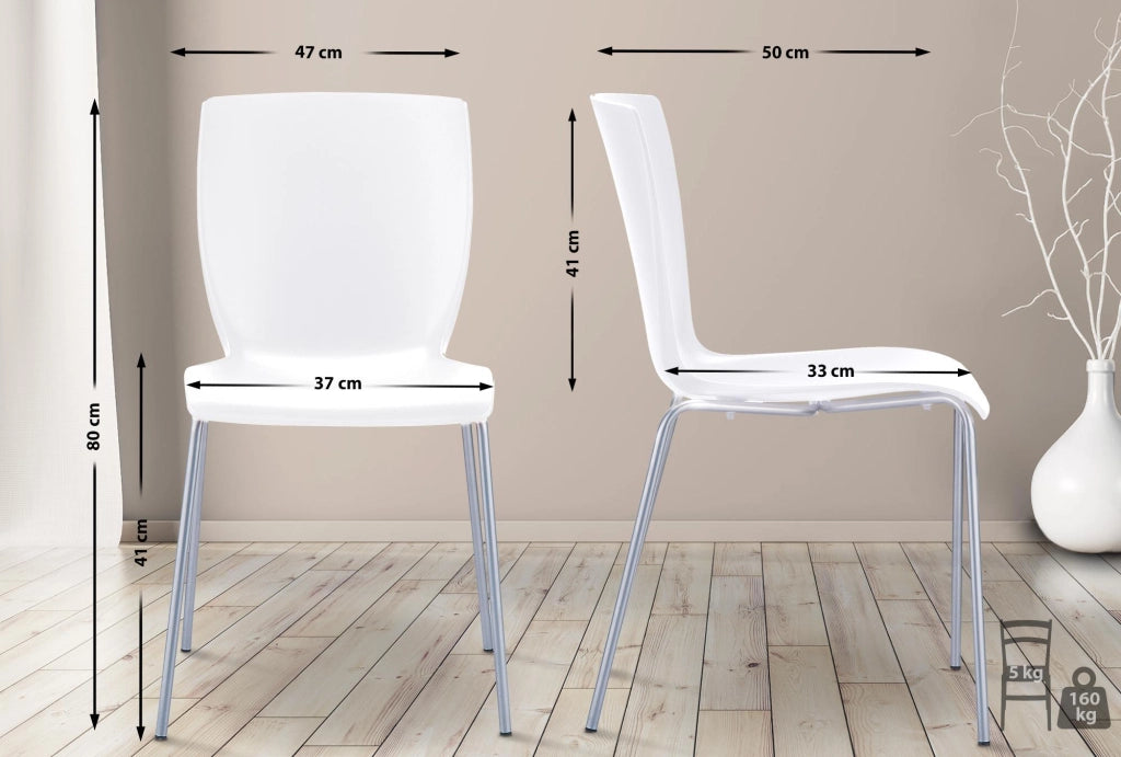 Sedia da Giardino MIO XXL bianco
