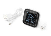 Lifenaxx Smart Indoor Monitoraggio della qualitá dell´aria CO-Meter rileva sostanze chimiche VOC Rilevatore di inquinamento da fumo polvere personale Test in tempo reale LX-010