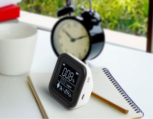 Lifenaxx Smart Indoor Monitoraggio della qualitá dell´aria CO-Meter rileva sostanze chimiche VOC Rilevatore di inquinamento da fumo polvere personale Test in tempo reale LX-010