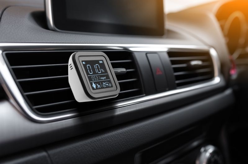 Lifenaxx Smart Indoor Monitoraggio della qualitá dell´aria CO-Meter rileva sostanze chimiche VOC Rilevatore di inquinamento da fumo polvere personale Test in tempo reale LX-010