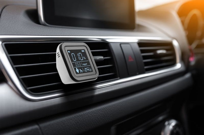 Lifenaxx Smart Indoor Monitoraggio della qualitá dell´aria CO-Meter rileva sostanze chimiche VOC Rilevatore di inquinamento da fumo polvere personale Test in tempo reale LX-010