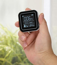 Lifenaxx Smart Indoor Monitoraggio della qualitá dell´aria CO-Meter rileva sostanze chimiche VOC Rilevatore di inquinamento da fumo polvere personale Test in tempo reale LX-010