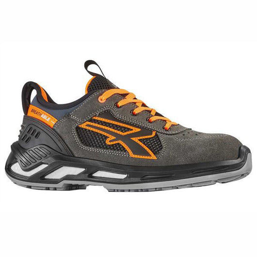 U-Power Scarpe Ryder Grigio-Arancio Basse Numero 43 S1p